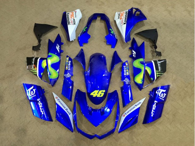 Carenados Moto Kawasaki Z1000 2010-2013 - Blanco Azul Amarillo Monstruo Asequibles