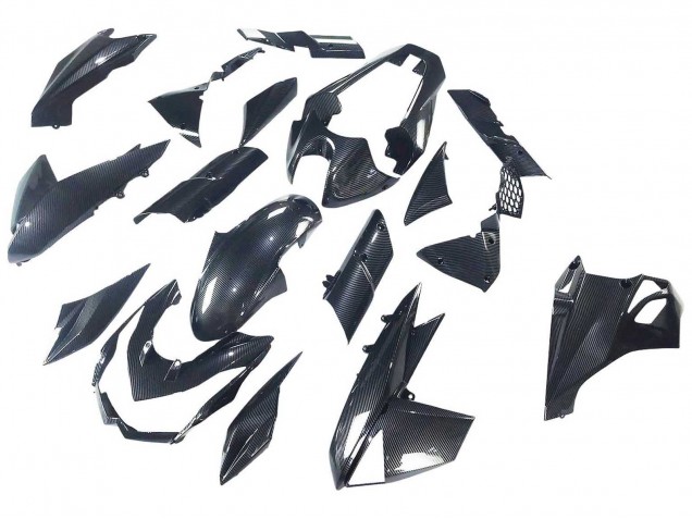 Carenados Moto Kawasaki Z1000 2010-2013 - Negro FibraCarbono Asequibles