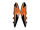 Carenados Moto Kawasaki Z1000 2010-2013 - Naranja Negro Brillante Asequibles