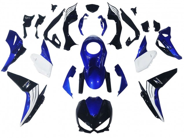 Carenados Moto Kawasaki Z1000 2014-2019 - Blanco Azul Negro Asequibles