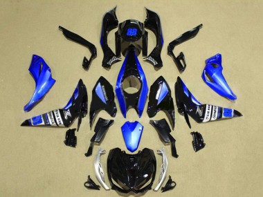 Carenado Moto Kawasaki Z1000 2014-2019 - Azul Negro Brillante Asequibles