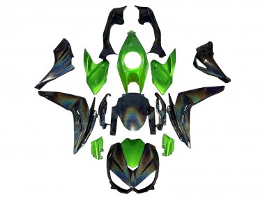 Carenados Moto Kawasaki Z1000 2014-2019 - Verde Arcoíris Asequibles