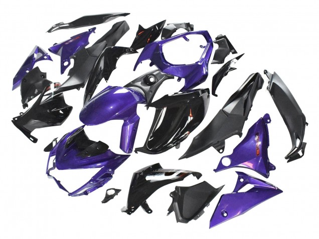 Carenados Moto Kawasaki Z1000 2014-2019 - Púrpura Negro Brillante Negro Mate Asequibles