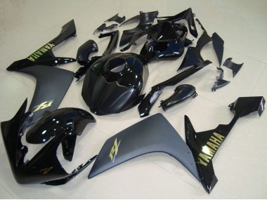 Carenados Moto Yamaha YZF R1 2007-2008 - Negro Brillante Negro Mate Oro Asequibles
