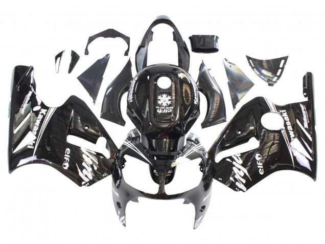 Carenados Moto Kawasaki ZX12R 2000-2001 - Negro Brillante Blanco Elf Nieve Asequibles
