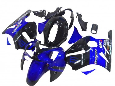 Carenados Moto Kawasaki ZX12R 2000-2001 - Negro Brillante Azul Monstruo Asequibles