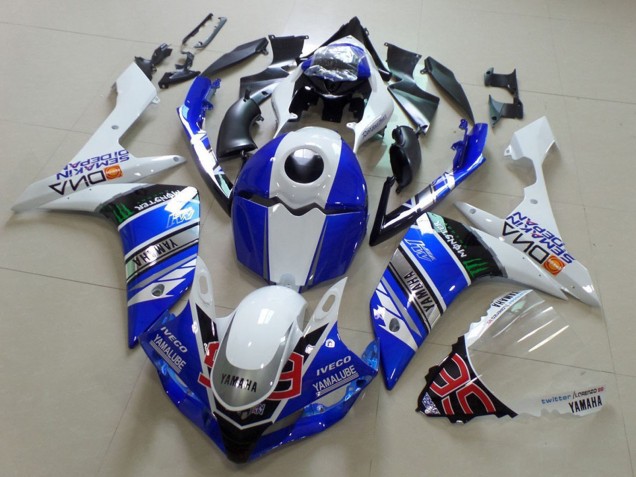 Carenados Moto Yamaha YZF R1 2007-2008 - Blanco Azul Negro Verde Monstruo Yamalube Asequibles
