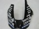 Carenados Moto Kawasaki ZX9R 2000-2001 - Negro Brillante Blanco West Asequibles