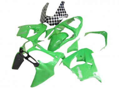 Carenados Moto Kawasaki ZX9R 2000-2001 - Verde Negro Blanco Ninja Asequibles