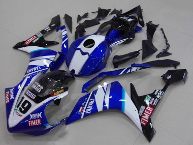 Carenados Moto Yamaha YZF R1 2007-2008 - Blanco Azul Negro Volvo Fimer Asequibles