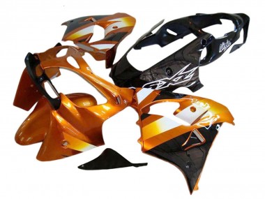 Carenados Moto Kawasaki ZX9R 2000-2001 - Naranja Negro Asequibles