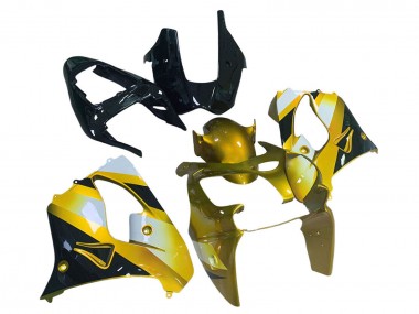 Carenados Moto Kawasaki ZX9R 2000-2001 - Oro Blanco Negro Asequibles