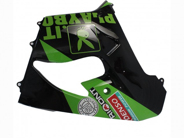 Carenados Moto Kawasaki ZX9R 2000-2001 - Verde Negro Playboy DENSO Asequibles