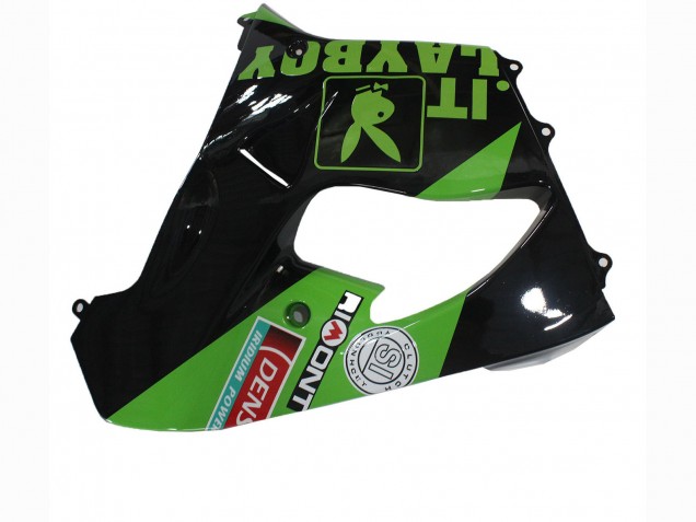 Carenados Moto Kawasaki ZX9R 2000-2001 - Verde Negro Playboy DENSO Asequibles