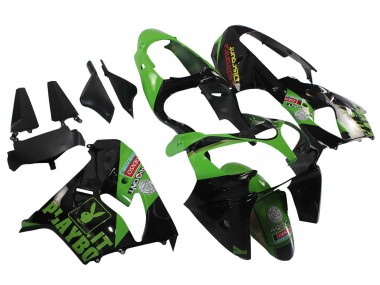 Carenados Moto Kawasaki ZX9R 2000-2001 - Verde Negro Playboy DENSO Asequibles