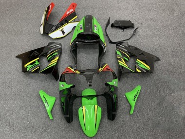 Carenados Moto Kawasaki ZX9R 2000-2001 - Verde Naranja Negro Asequibles