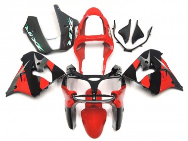 Carenados Moto Kawasaki ZX9R 2000-2001 - Rojo Negro Asequibles