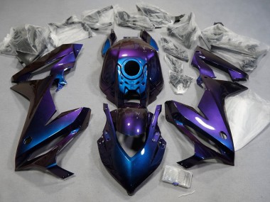 Carenados Moto Honda CBR650R 2021-2023 - Camaleón Azul Púrpura Asequibles