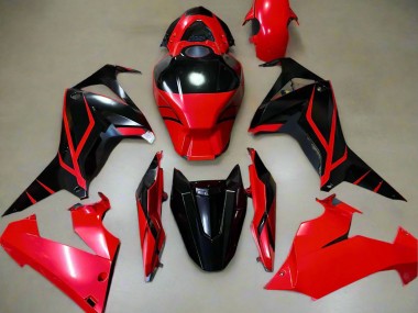 Carenados Moto Honda CBR650R 2021-2023 - Rojo Negro Brillante Raya Asequibles