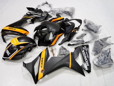 Carenados Moto Honda CBR650R 2021-2023 - Negro Mate Amarillo HRC Asequibles