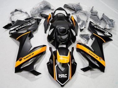 Carenados Moto Honda CBR650R 2021-2023 - Negro Mate Amarillo HRC Asequibles