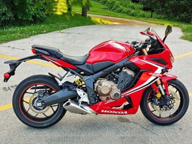 Carenados Moto Honda CBR650R 2021-2023 - Rojo Blanco Negro Raya Asequibles