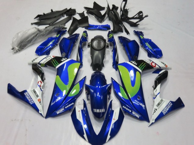 Carenados Moto Yamaha YZF R3/R25 2015-2018 - Azul Blanco Negro Verde Monstruo Asequibles