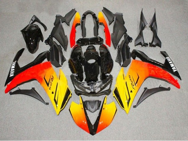 Carenados Moto Yamaha YZF R3/R25 2015-2018 - Amarillo Rojo Negro Asequibles