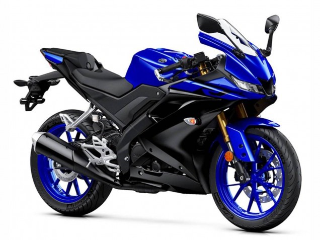 Carenados Moto Yamaha YZF R125 2019-2024 - Azul Negro Mate Asequibles