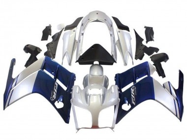 Carenados Moto Yamaha FJR1300 2007-2012 - Azul Oscuro Plata Asequibles
