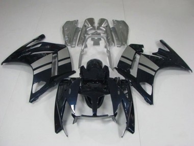 Carenados Moto Yamaha FJR1300 2013-2015 - Negro Brillante Plata Asequibles