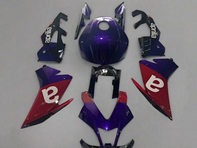 Carenados Moto Aprilia RSV4 1000 2009-2015 - Púrpura Rojo Asequibles