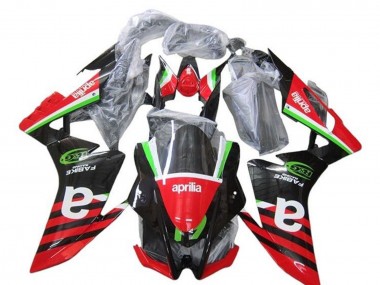 Carenados Moto Aprilia RSV4 1000 2009-2015 - Rojo Verde Negro Raya Asequibles