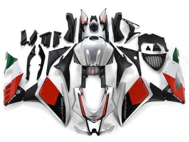 Kits Carenado Moto Aprilia RSV4 1000 2009-2015 - Plata Negro Rojo Verde Asequibles
