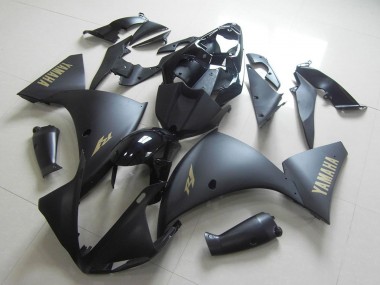 Carenados Moto Yamaha YZF R1 2009-2011 - Negro Brillante Negro Mate Oro Calcomanías Asequibles