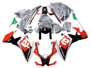 Carenados Moto Aprilia RSV4 1000 2016-2020 - Rojo Negro Plata Verde Asequibles