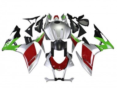 Kits Carenado Moto Aprilia RSV4 1000 2016-2020 - Plata Rojo Negro Verde Asequibles