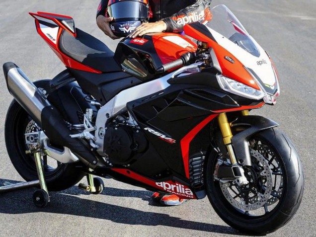Carenados Moto Aprilia RSV4 1100 2021-2024 - Negro Rojo Blanco Asequibles