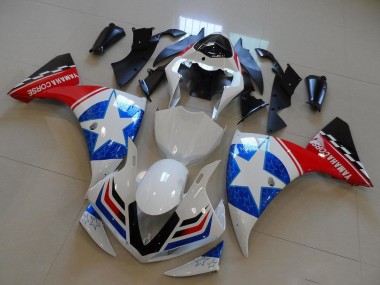 Carenados Moto Yamaha YZF R1 2009-2011 - Blanco Azul Rojo Negro Ducati Estrella Estilo Asequibles