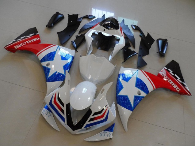 Carenados Moto Yamaha YZF R1 2009-2011 - Blanco Azul Rojo Negro Ducati Estrella Estilo Asequibles