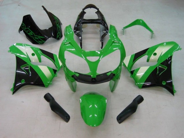 Carenado Moto Kawasaki ZX9R 2002-2003 - Verde Blanco Negro Asequibles