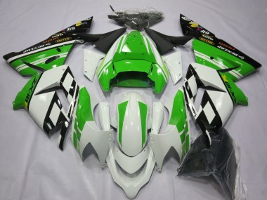 Carenados Moto Kawasaki ZX10R 2004-2005 - Blanco Verde Asequibles