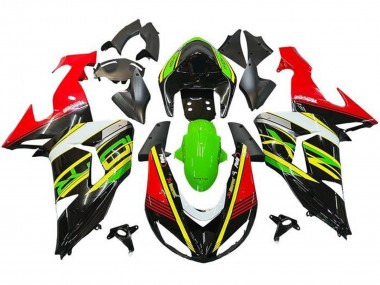 Carenados Moto Kawasaki ZX10R 2006-2007 - Rojo Verde Amarillo Negro Asequibles