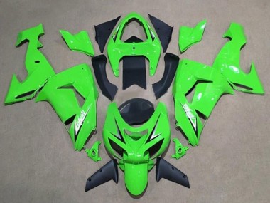 Carenados Moto Kawasaki ZX10R 2006-2007 - Verde Blanco Negro Asequibles