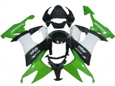 Carenado Moto Kawasaki ZX10R 2008-2010 - Verde Blanco Negro Asequibles