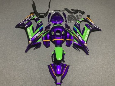 Carenados Moto Kawasaki ZX10R 2016-2020 - Púrpura Verde Trick Star Kobelco Asequibles