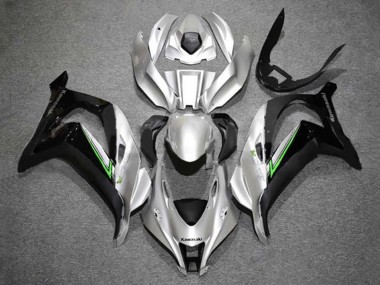 Carenados Moto Kawasaki ZX10R 2016-2020 - Plata Verde Negro Asequibles