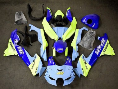 Carenados Moto Kawasaki ZX10R 2021-2025 - Azul Amarillo GYTR 46 Asequibles