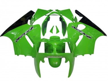 Carenados Moto Kawasaki ZX12R 2000-2001 - Verde Negro Asequibles