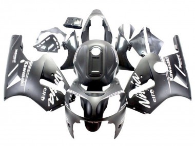 Carenados Moto Kawasaki ZX12R 2000-2001 - Negro Mate Blanco Asequibles